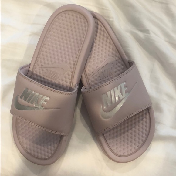 Nike Shoes - Nike Lilac Color Slides! Nike Shoes - Nike Lilac Color Slides!